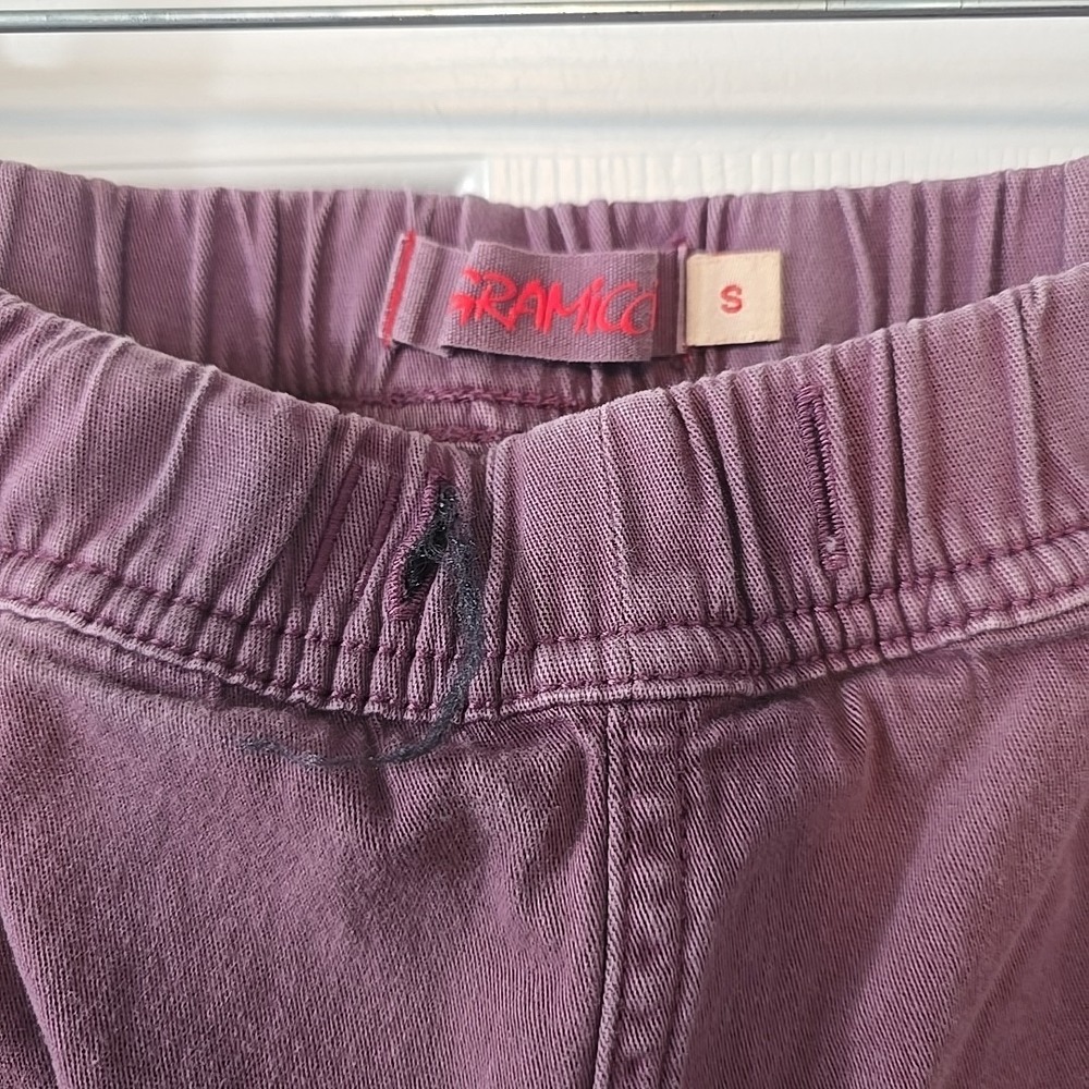 Gramicci Men Small Elastic Waist Climbing Outdoors Hiking Mauve/light Red Shorts - Picture 2 of 6
